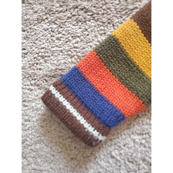 Sisandina Handicrafts Andes Appliques Embroidery Zip Knit Hoodie, Kids Size 4 - Picture 7 of 12